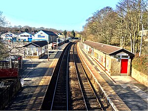 Horsforth istasyon platformları, Mart 2020.jpg