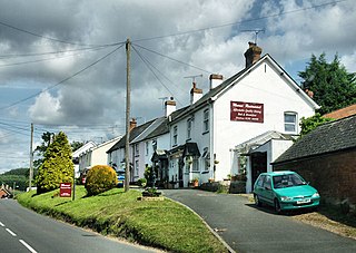 Newton Poppleford Village in Devon, England