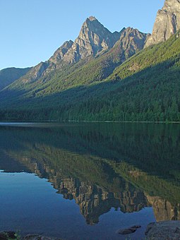 Hozomeen Mountain from Hozomeen Lake HozomeenLake.jpg