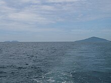 Vitória (left) and Búzios (right) islands seen from the South.