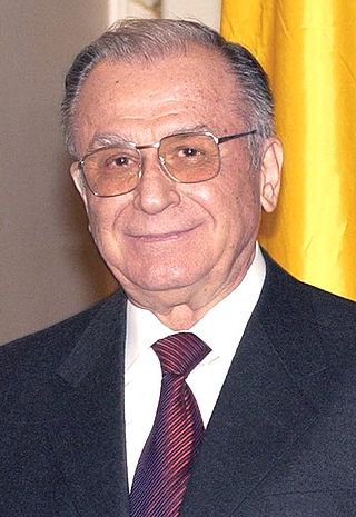 <span class="mw-page-title-main">Ion Iliescu</span> Romanian politician (b. 1930)