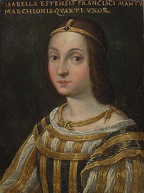 作者不明『イザベラ・デステの肖像』16世紀