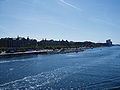 Islands Brygge med havnebadet set fra Langebro mod syd