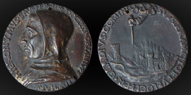 Italian Renaissance Medal of Girolamo Savonarola by Fiorentino. Electrotype, obverse