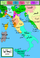 Map of Italy in 1494 AD