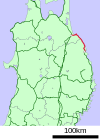 JR八戸線（赤線部分）