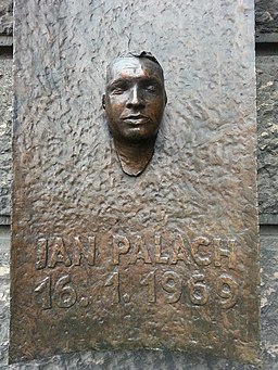 Jan Palach memorial in Faculty of Arts, Prague