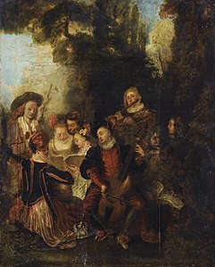 Antoine Watteau : Le concert champêtre