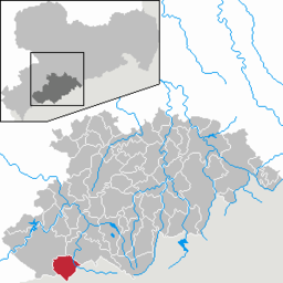 Läget för kommunen Johanngeorgenstadt i Erzgebirgskreis