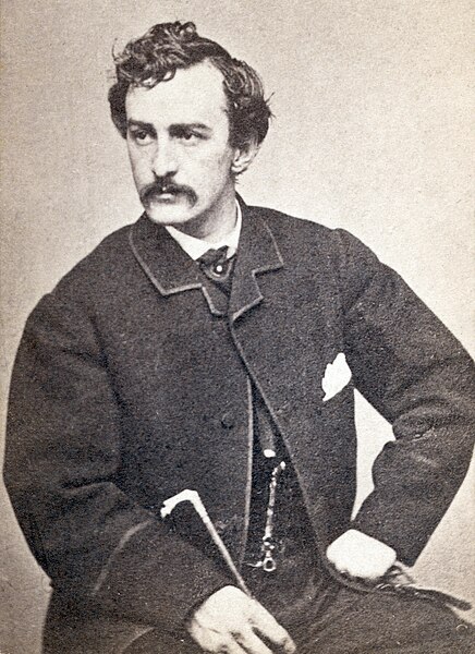 Carte de visite of the actor John Wilkes Booth, c. 1865