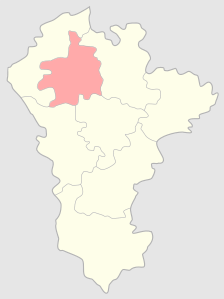 Конинский уезд на карте