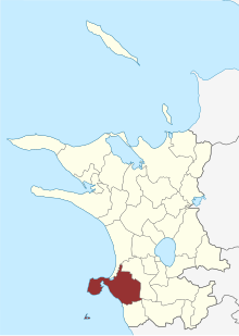 Location of Kirke Helsinge Sogn in Kalundborg Municipality (still including Reersø Sogn)