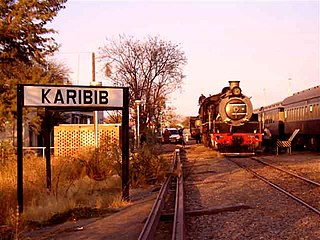 <span class="mw-page-title-main">Karibib railway station</span> Railway station in Namibia