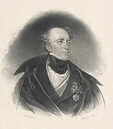 Karel Chotek z Chotkova na litografii Josefa Kriehubera, 1834