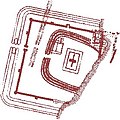 Plan des Kastell Rutupiae nach Collingwood 1930