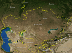 Супутниковий знімок поверхні країни