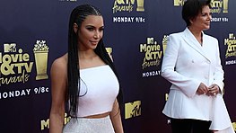 Kim Kardashian a Kris Jenner na předávání hudebních cen MTV