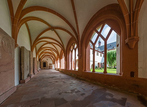 Cloister of the former Cistercian Eberbach Abbey, Germany