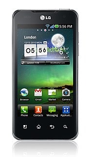 LG Optimus 2X Smartphone designed and manufactured by LG Electronics