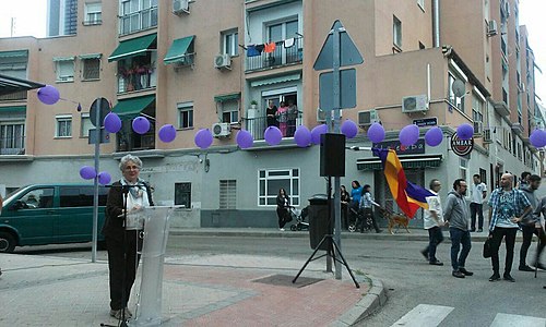 Montserrat Galcerán argazkian. La ventanilla Matilde Landa omentzen irten zen, 2018.05.28