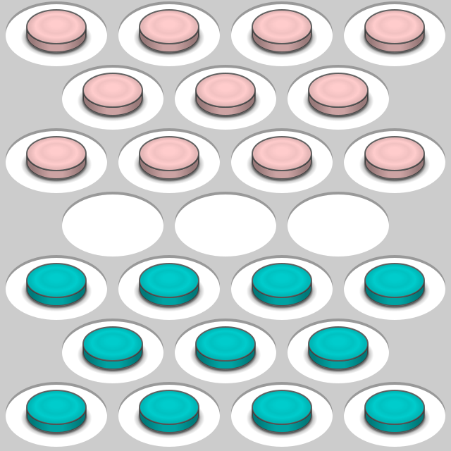 Jogo de Tabuleiro Dama, Coluna, Multicor