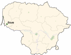 Položaj Šilutėa u Litvi
