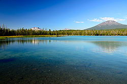 Little Lava Lake (Deschutes County, Oregon manzara resimleri) (desDB3305) .jpg