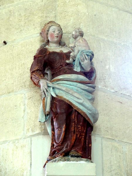 File:Longuesse (95), église Saint-Gildard, Vierge à l'Enfant du premier quart du XVIe siècle 1.JPG