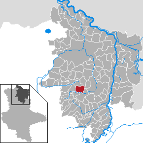 Poziția localității Möringen
