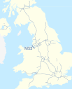 M53 motorway (Great Britain) map
