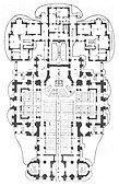 Planung Christuskirche 1894, Grundriss Erdgeschoss