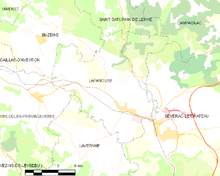 Térkép a kommunai FR-ben, lásd a 12123.png kódot