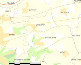 Mapa obce Lanquetot