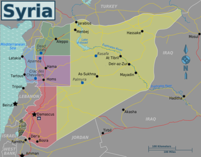 Mappa divisa per regioni