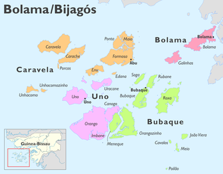Carache island of the Bissagos Islands, Guinea-Bissau