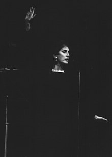 Maria Monti in scena, anni 2000 circa.