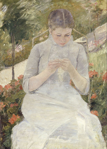 File:Mary Cassatt - Girl in the Garden - Google Art Project.jpg