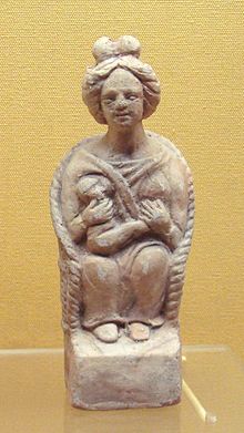 Statuette, der repræsenterer Dea Matrona