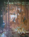 Maurice Denis : La légende de saint Hubert (5ème tableau, le défaut) (1896-1897, musée départemental Maurice Denis, Saint-Germain-en-Laye)