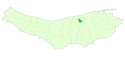 Location of Simorgh County in Mazandaran province