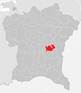 Poloha obce Merkendorf v okrese Südoststeiermark (klikacia mapa)