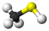 Model molekul metanatiol