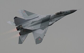 MiG-29SMT ovanifrån.