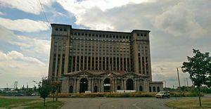 Michigan Central Station exterior view 2015