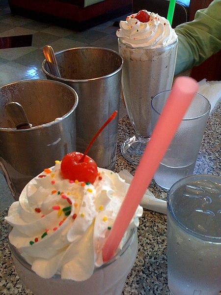 File:Milkshakes at Mels Diner.jpg