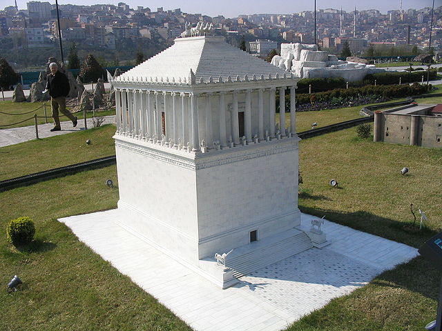 Replica model of the Mausoleum at Miniatürk, Istanbul