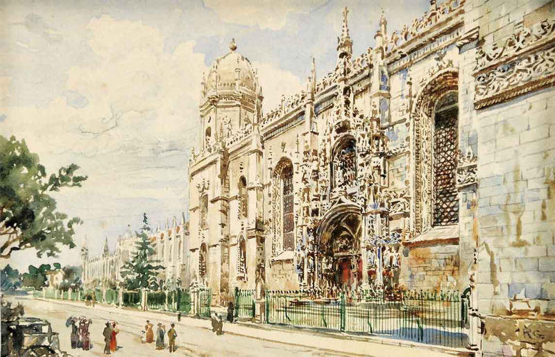 File:Mosteiro dos Jerónimos (Roque Gameiro, Quadros da História de Portugal, 1917).png