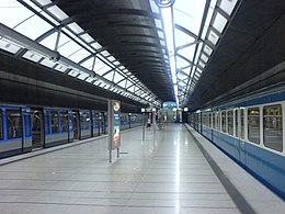 Station de métro de Munich Messestadt-Ost, platform.JPG