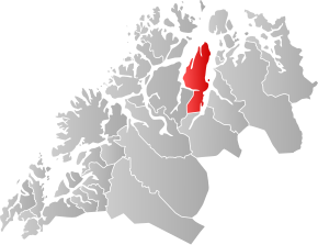 Poziția localității Comuna Lyngen