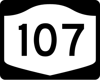 <span class="mw-page-title-main">New York State Route 107</span> State highway in Nassau County, New York, US